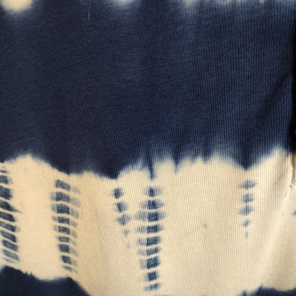 American Living Blue and White Tie Dye Dress - Picture 6 of 7